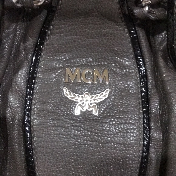 MCM Leather Chain Link Shoulder Bag - Picture 6 of 14
